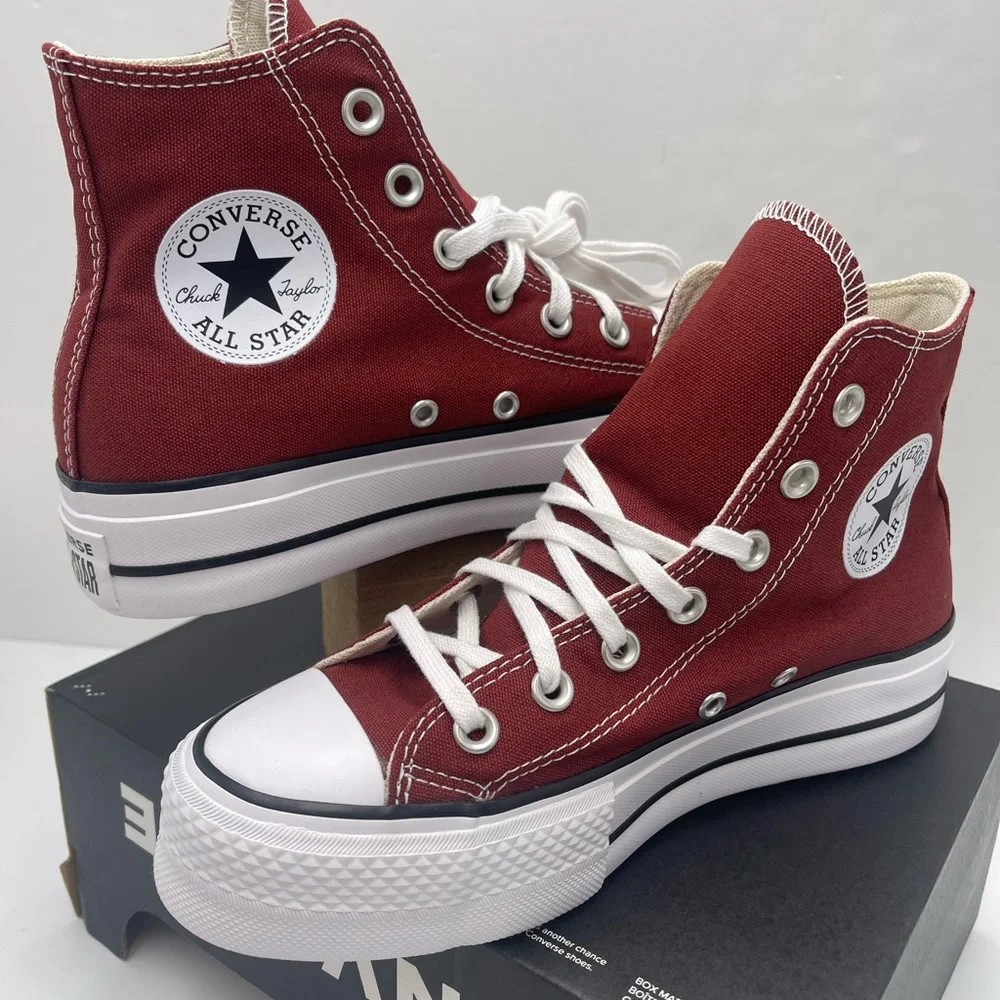 Converse WMN Red High-Top CTAS LIFT HI ROTTIN APPLE/WHITE/BLACK Platform Sneaker
